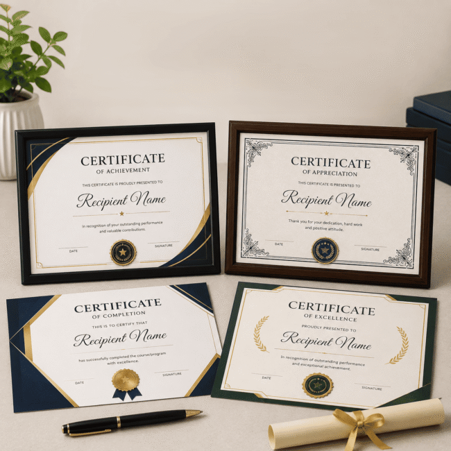 Certificates